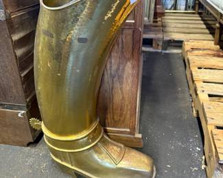 Large brass boot