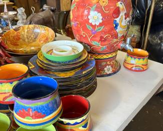Fiesta dish ware.