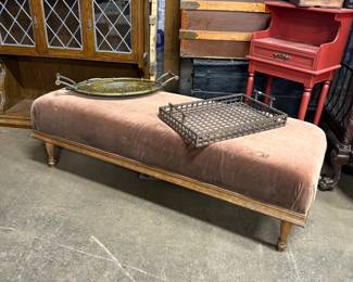 Large ottoman.