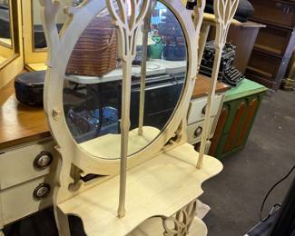 Shelf with mirror