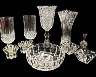 Crystal Vases, Drinking Glasses, Candle Holders, More