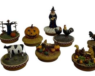 Fall Themed Candle Toppers