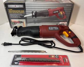 Chicago Electric 6amp Reciprocating Saw With Rotating Handle 