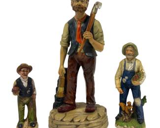 Homco Porcelain Apple Picker and More Figurines 