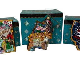 Christopher Radko State Ornaments, Including Ohio 