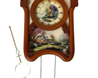 Thomas Kinkade Timeless Memories Cuckoo Clock 