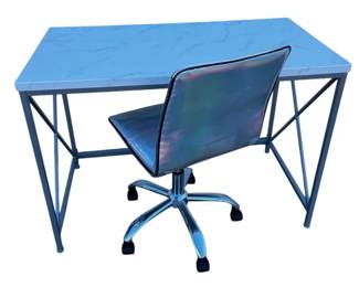 Faux Marble Top Table W Chromatic Desk Chair