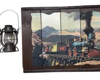 Original Grape Tray Train Picture Lanterns