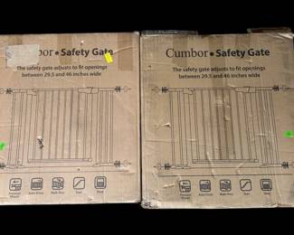 Two Cumbor Safety Gates Open Box