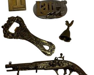 Vintage Brass Decor And Paperweights