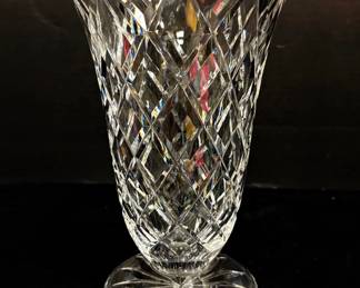Waterford Diamond Cut Crystal Vase