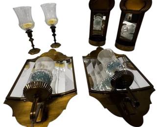 Brass Wall Candle Holder Mirrors And Candlesticks