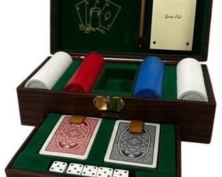 Vintage Poker Chips Set W Box
