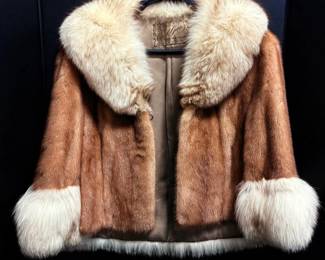 Vintage Fur Shawl Carl Ganz Custom Furrier Dayton Ohio