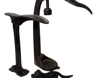 Cast Iron Bottle Capper, Shoe Form, Dog Nutcracker 