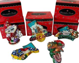010 Christopher Radko Christmas Ornaments U.S. States
