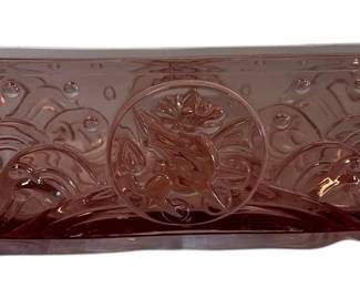 Virginia B Evans Pink Glass Box Bowl
