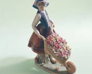 LLADRO 1419 A BARROW OF BLOSSOMS 
