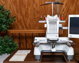 Baby Lock Embroidery Machine BMP9 with SUPER LOW STITCH COUNT of 2,219,686 Stitches. Serviced on November 6, 2025 by Jenice's Sew Right - It is in EXCELLENT condition!