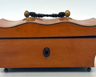 Austrian Lemonwood (Satinwood) antique jewelry or trinket box