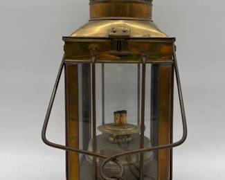 Vintage Brass kerosene ship lantern