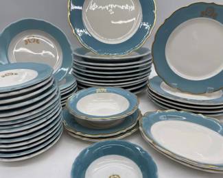 Large assortment of Fontainebleau Hotel Miami Beach china
