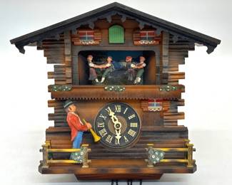 Charming German Black Forest cuckoo clock; WORKING!