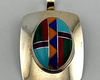 Ben Chavez Navajo sterling pendant