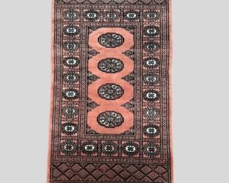 Bokhara scatter rug; 30” x 50”