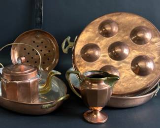 Copper cookware and other copper items