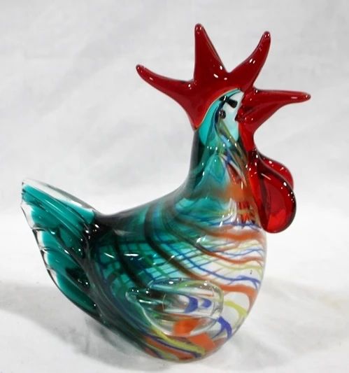12 - Murano Glass Rooster, 8.25

