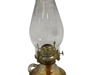 1357 - Vintage Finger Oil Lamp 13"
