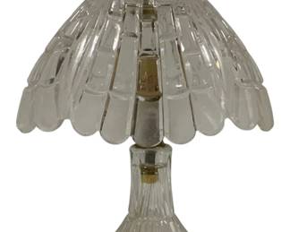 710 - Glass Lamp 12" used as-is electric/electronic/mechanical item - no guarantee all components, untested
