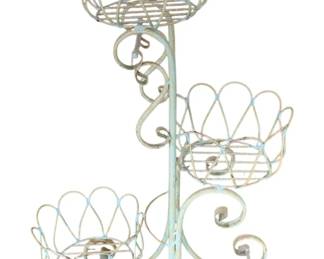 1573 - 3 Tier Metal Wire Planter 40 x 24 x 14
