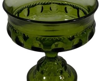 971 - Indiana Kings Crown Green Compote 5 x 5.25
