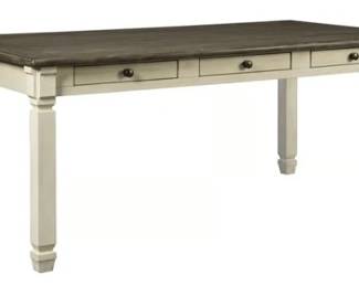 2400 - Ashley Bolanburg Rectangular Dining Table 6 Drawers 31 x 72 x 40
