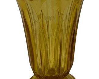 612 - Anchor Hocking Fairfield Amber Vase 8.5"

