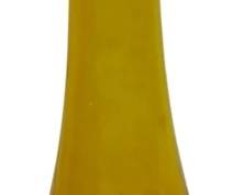 3202 - L.E. Smith Amber Swung Glass Vase 14.5"
