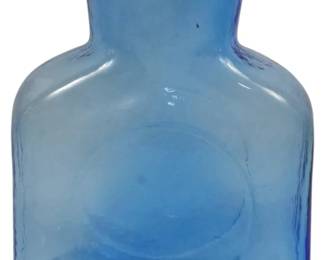 3232 - Blenko Blue Glass Carafe 8.5"
