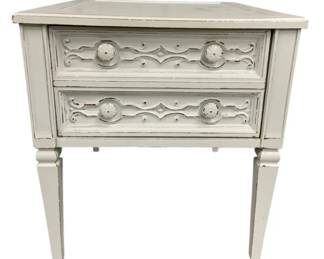 2122 - White 1 Drawer End Table 21 x 21 x 26
