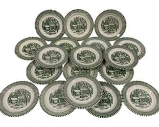914 - 18 Currier & Ives 6.25" Plates
