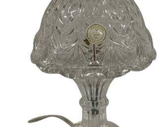 706 - Crystal Lamp 9.5" used as-is electric/electronic/mechanical item - no guarantee all components, untested
