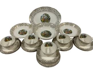 1015 - 21pc Vintage China Set

