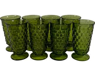 501 - 8 Whitehall Green Iced Tea Glasses 6"
