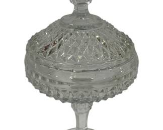700 - Indiana Glass Diamond Point Pedestal Candy 12"
