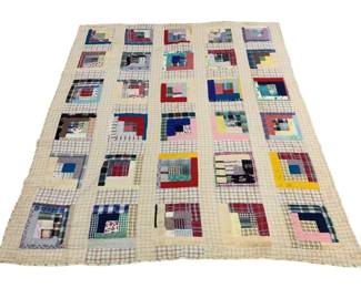 2164 - Variation of the Log Cabin Quilt - 81 x 69
