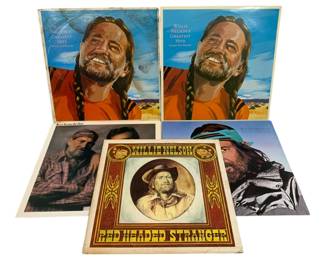 1178 - 5 Willie Nelson LP Records
