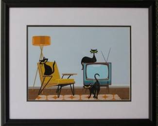 9082 - COUCH CAT PRINTS 23 X 18.5
