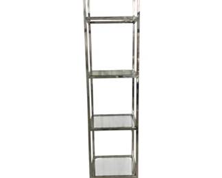 2157 - Chelsea House Shelf 86 x 16 x 16 includes 3 glass shelves
