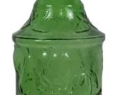 3207 - Empoli Italian Green Glass Decanter 20.5"
